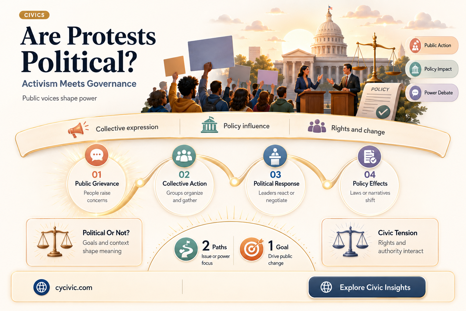 are the protests political