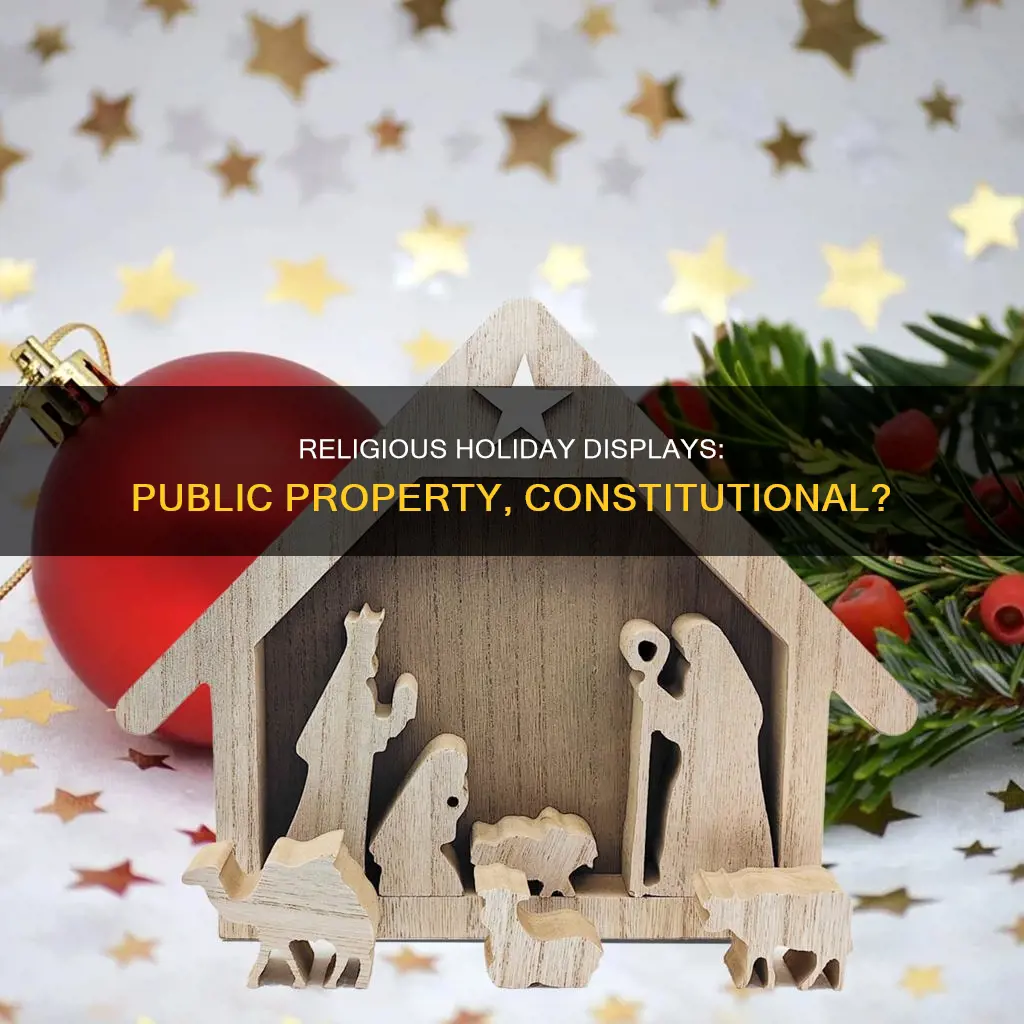 are religious holiday displays on public property constitutional