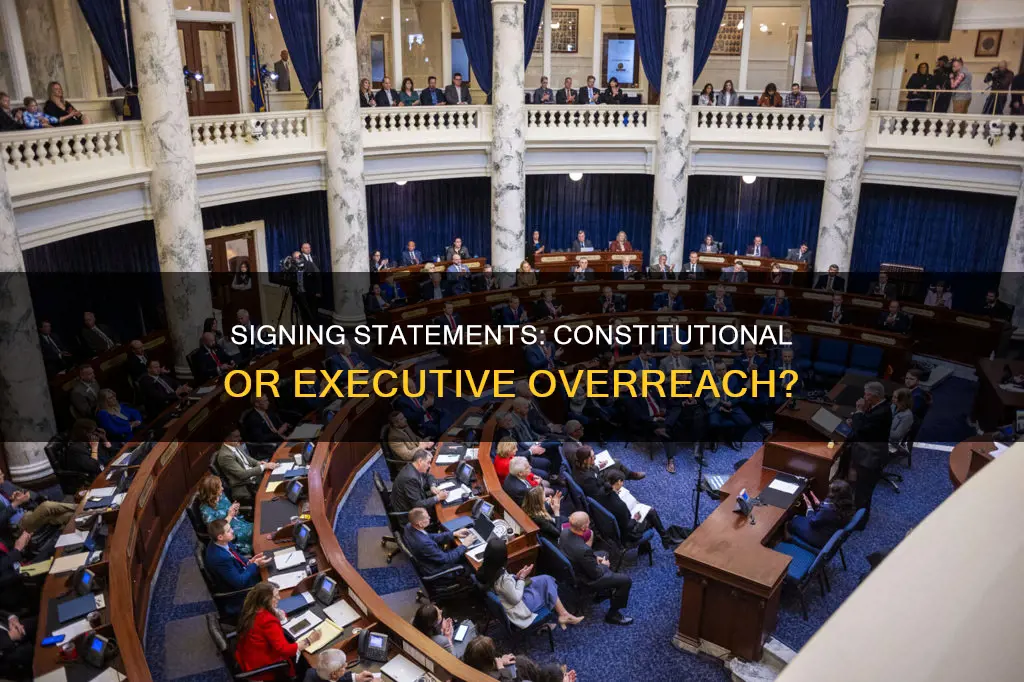 are signing statements are constitutional