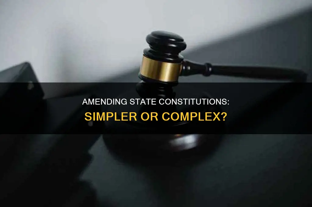 are state constitutions easier to amend