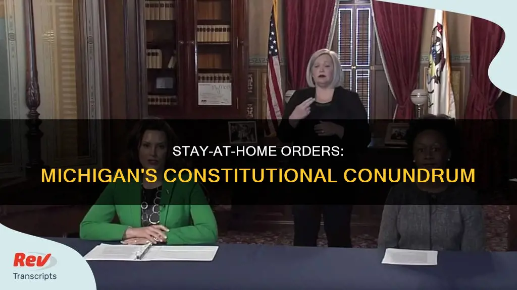 are stay at home orders constitutional in michigan