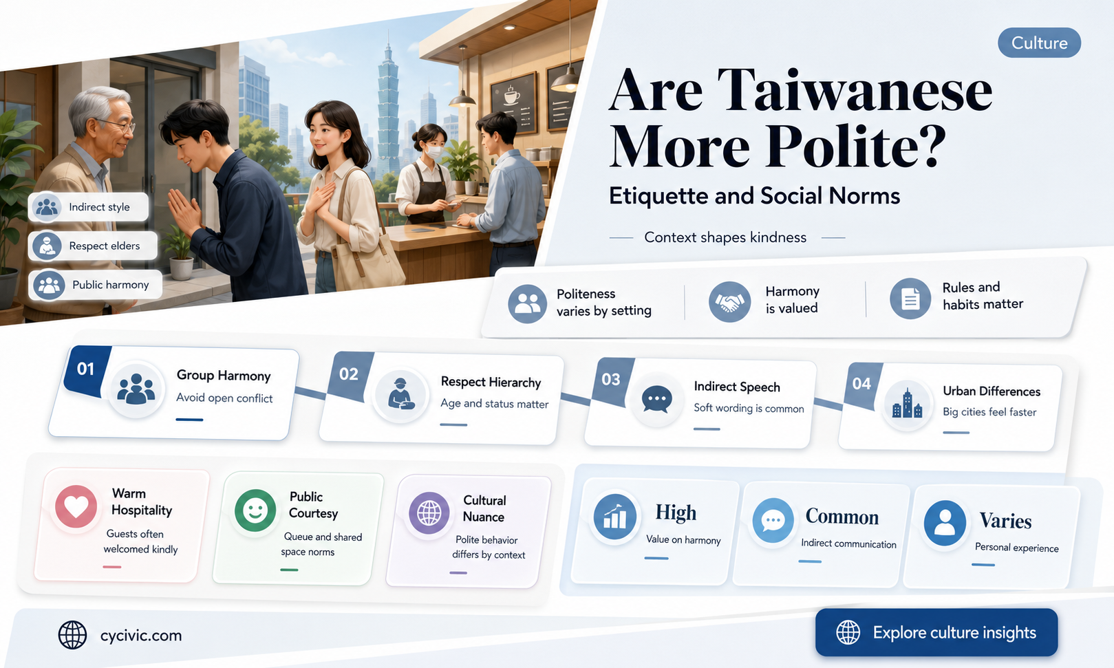 are taiwanese more polite