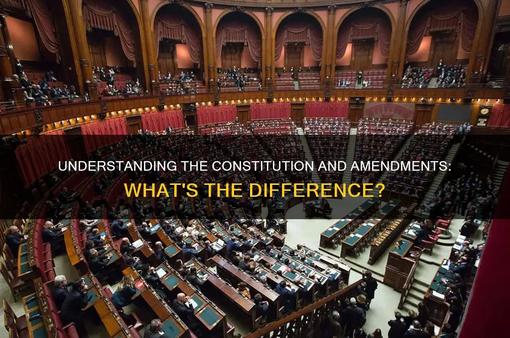 are the constitution adn the amendments the saem