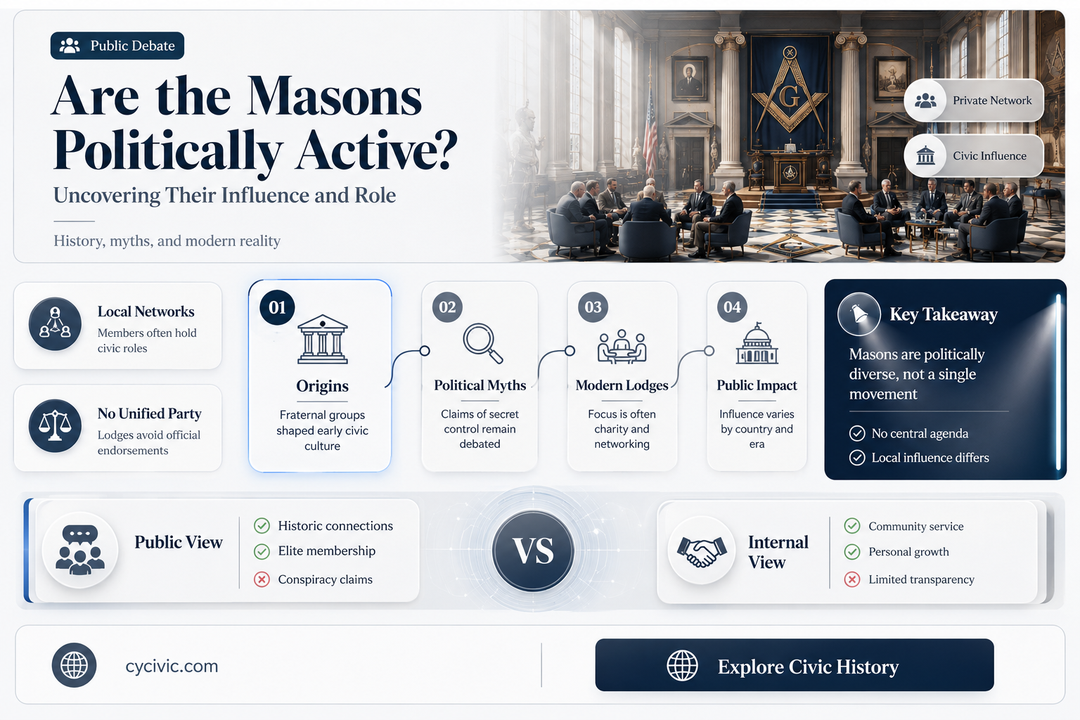 are the mason organization political