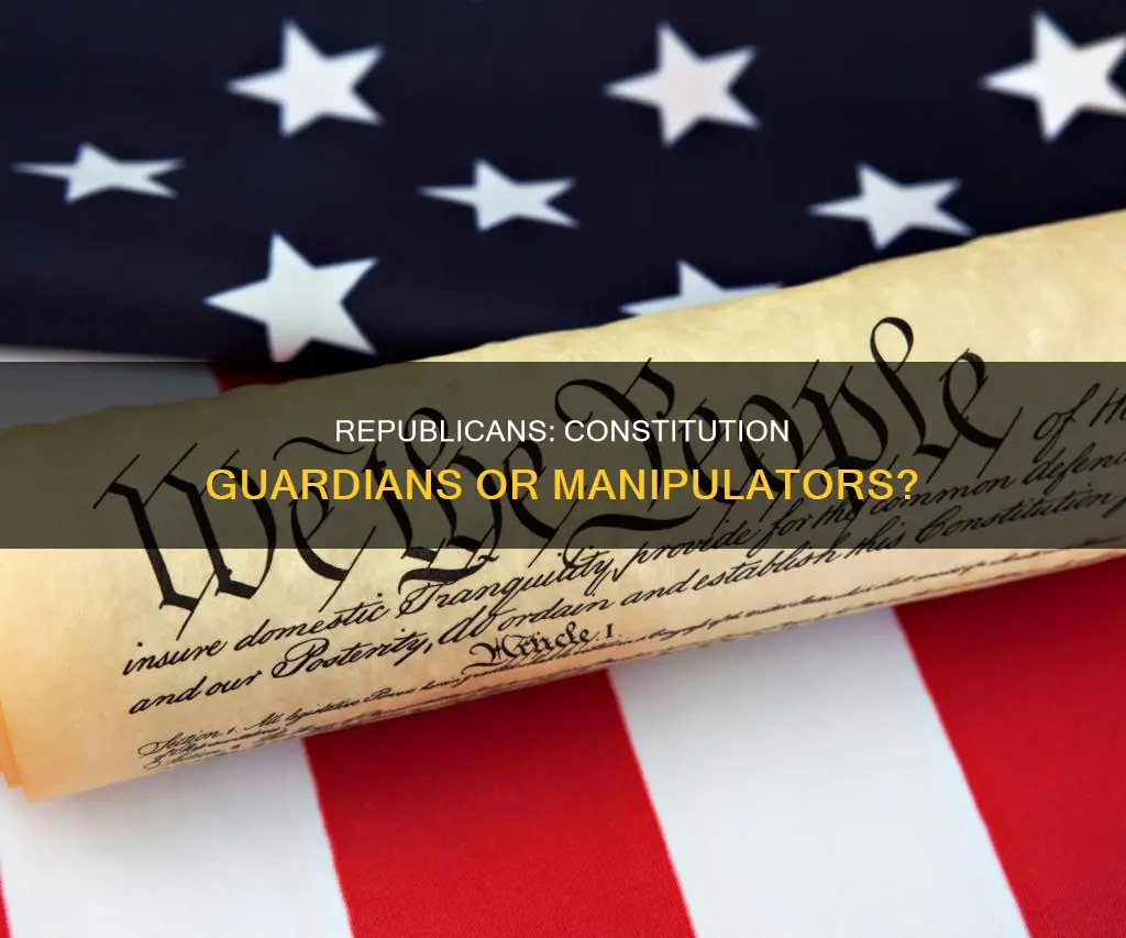 are the republicans the party of the constitution