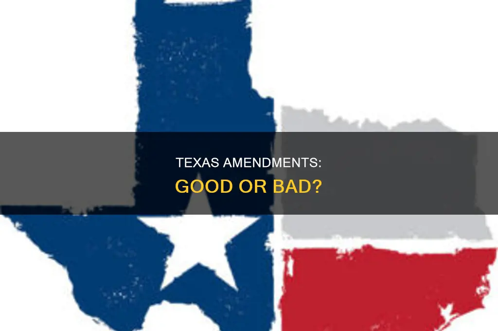 are the texas constitutional amendments a good thing