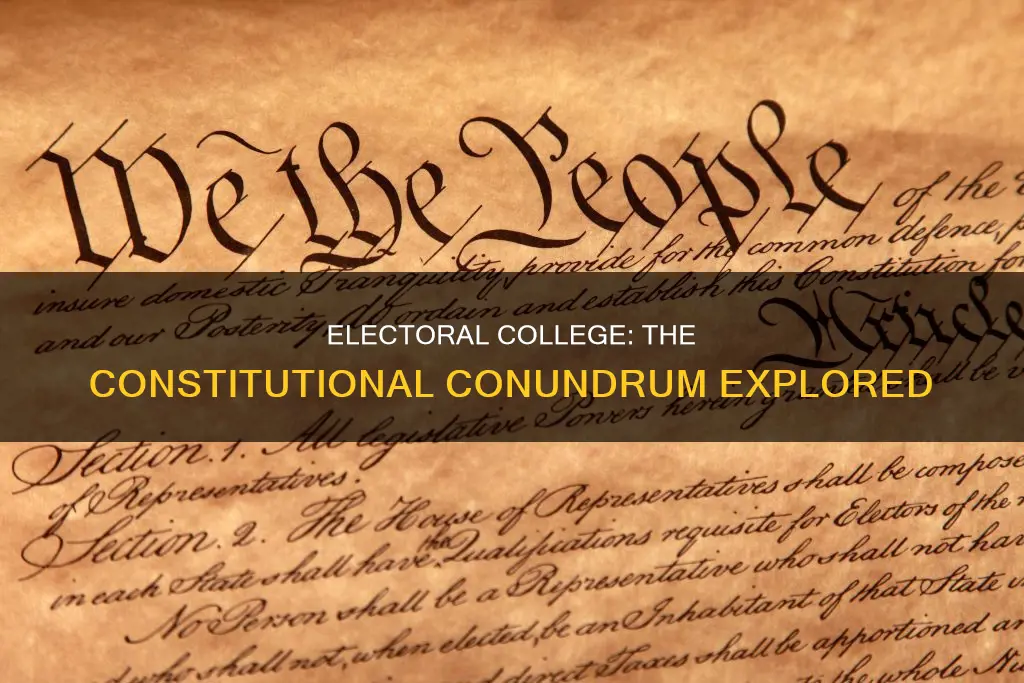 are the words electoral college in the constitution