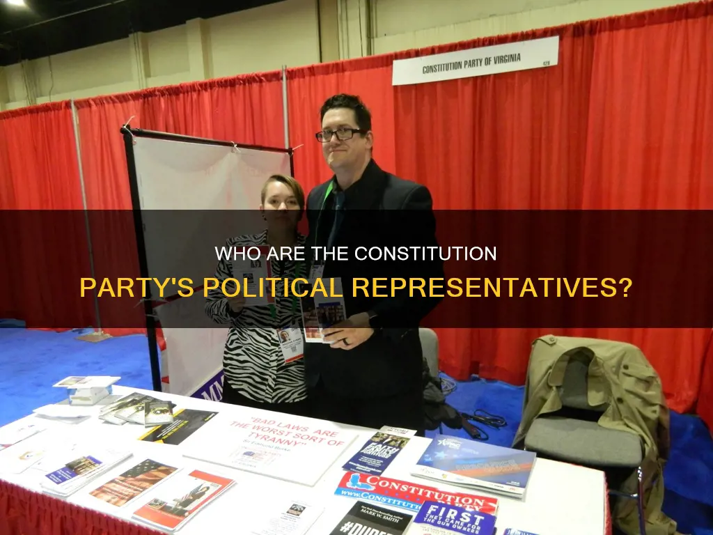 are there any serving politicians from the constitution party