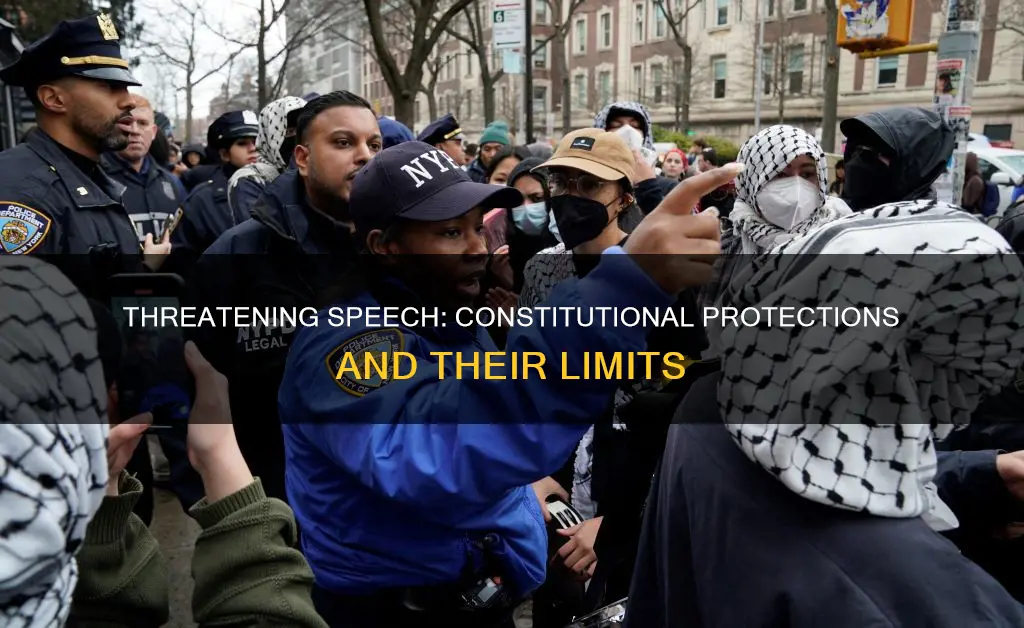 are there constitutional protections against threatening speech