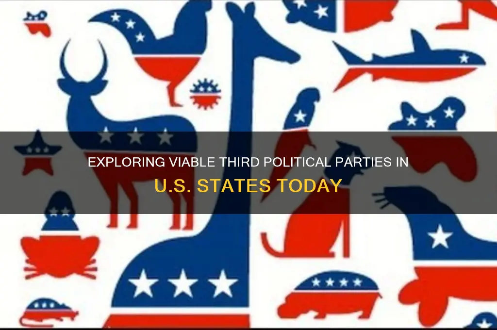 are there states with viable third political parties