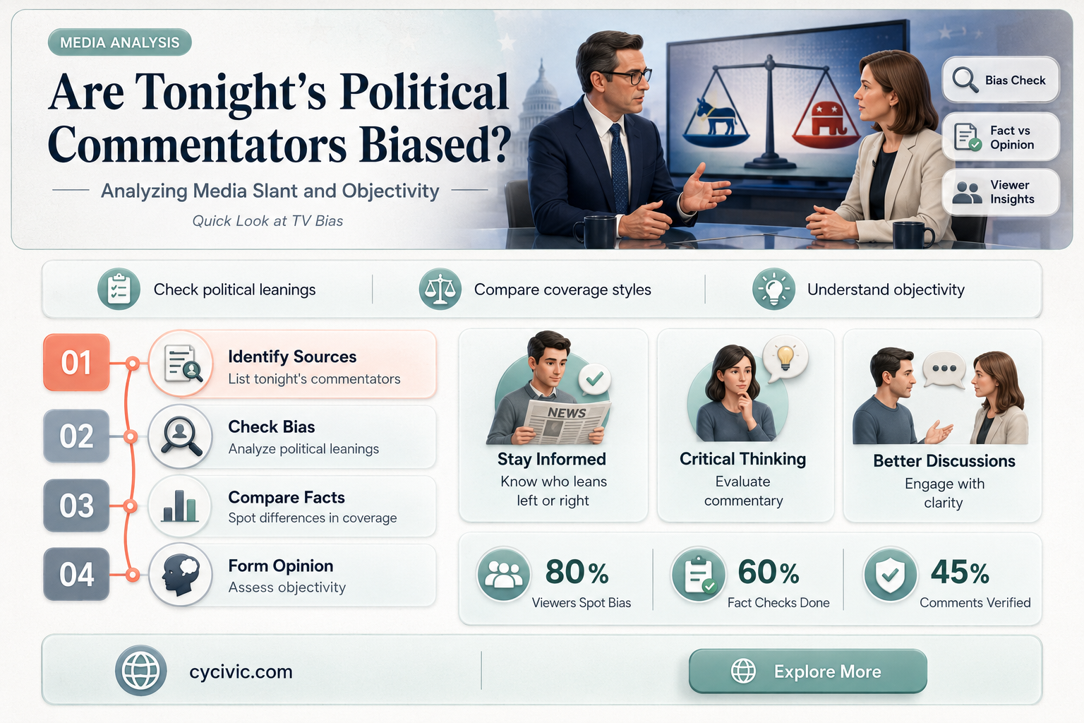 are tonights political comentators biased