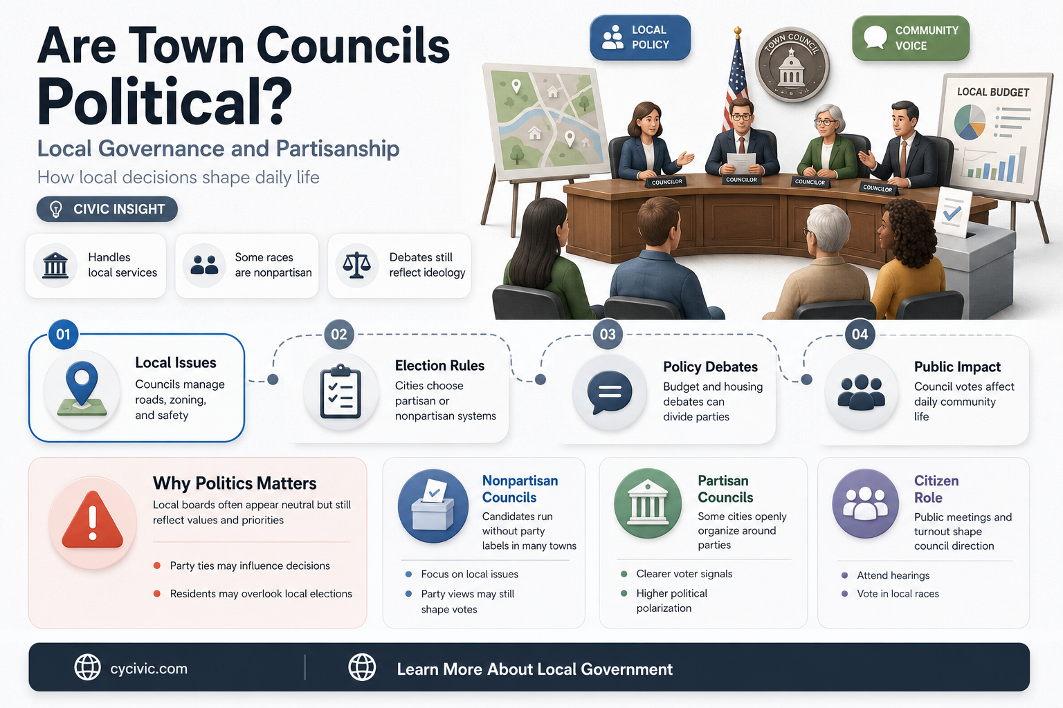 are town councils political
