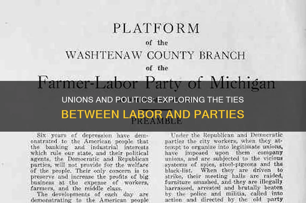 are unions associated with political party