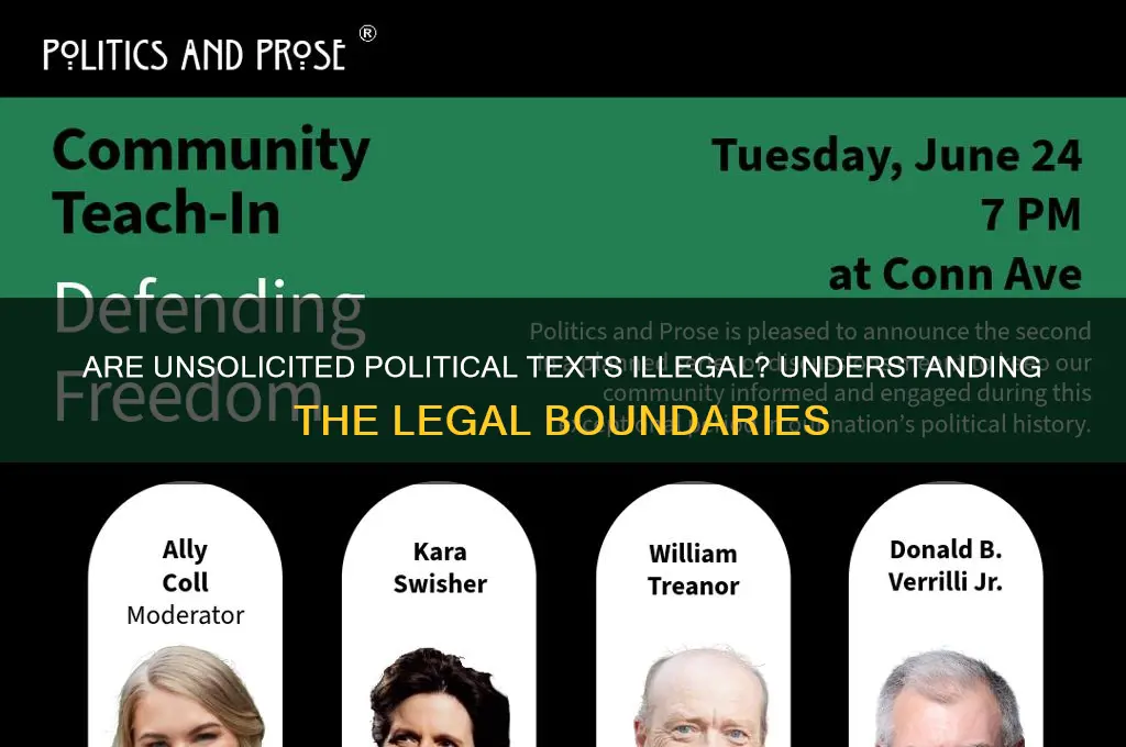 are unsolicited political texts illegal