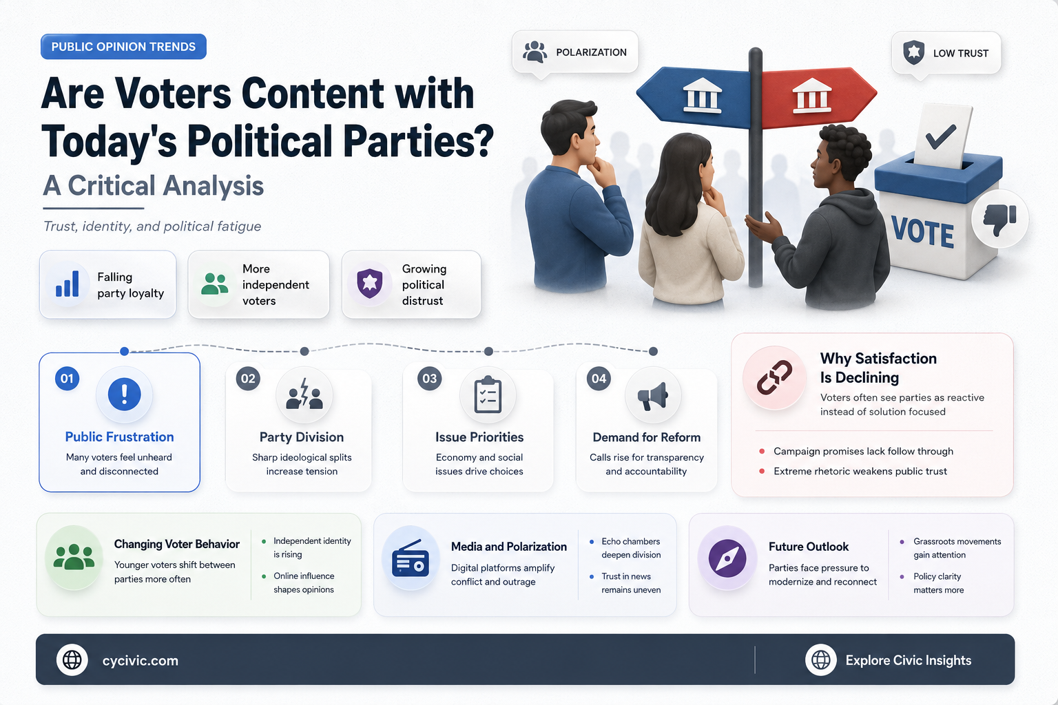 are the people satisfied with our political parties