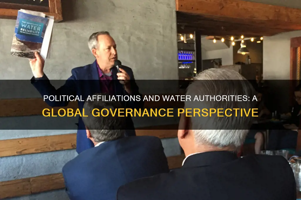 are water authorities in other counties tied to political parties