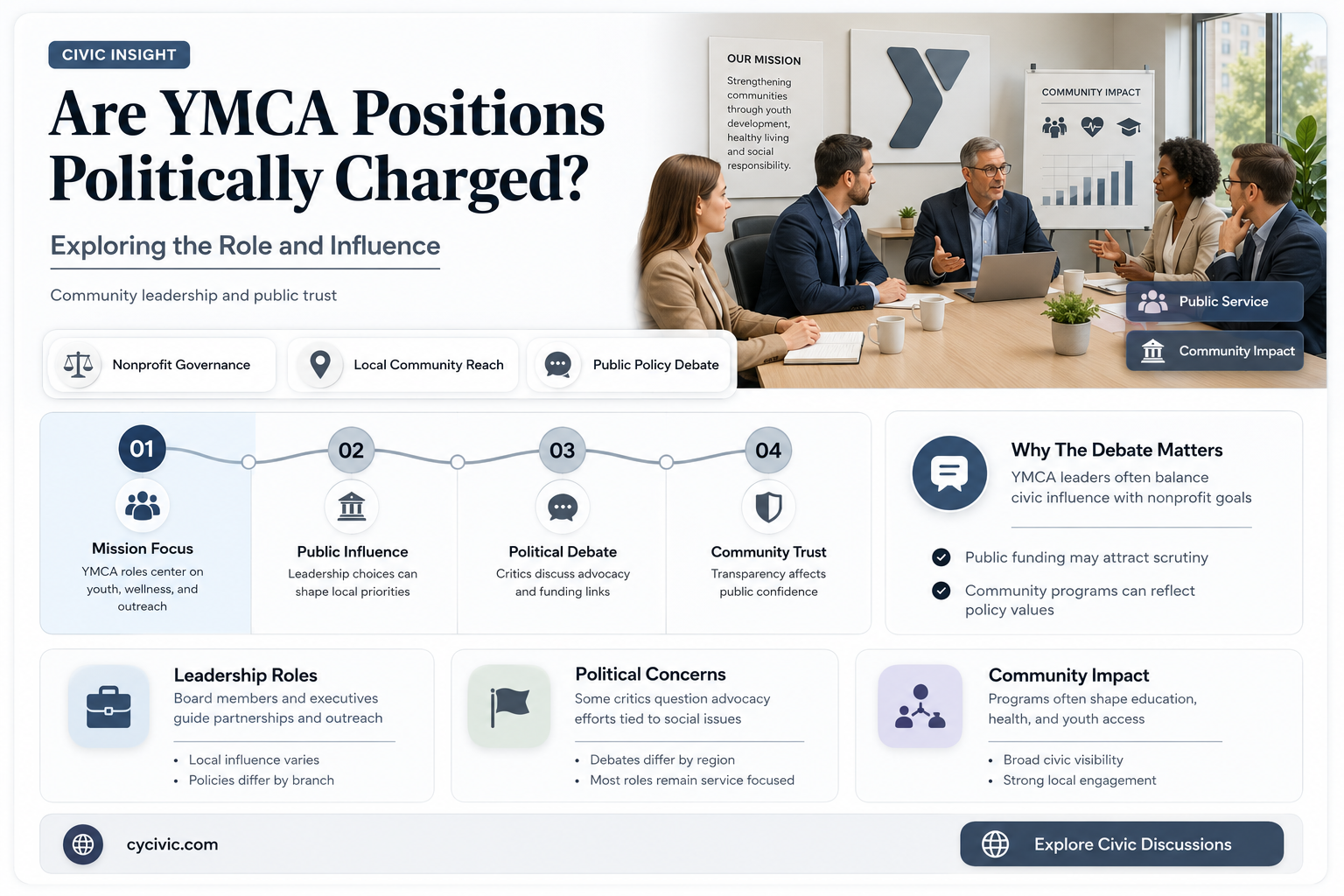are ymca positions political