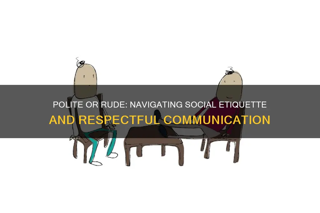 are you rude or polite