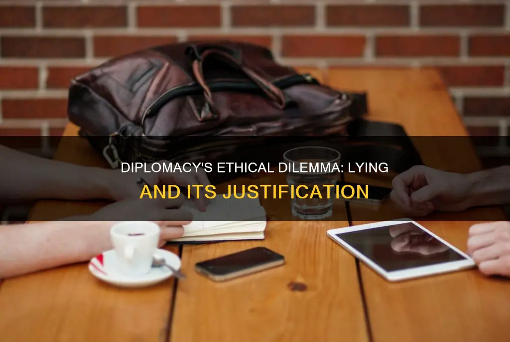 are you supposed to lie in diplomacy