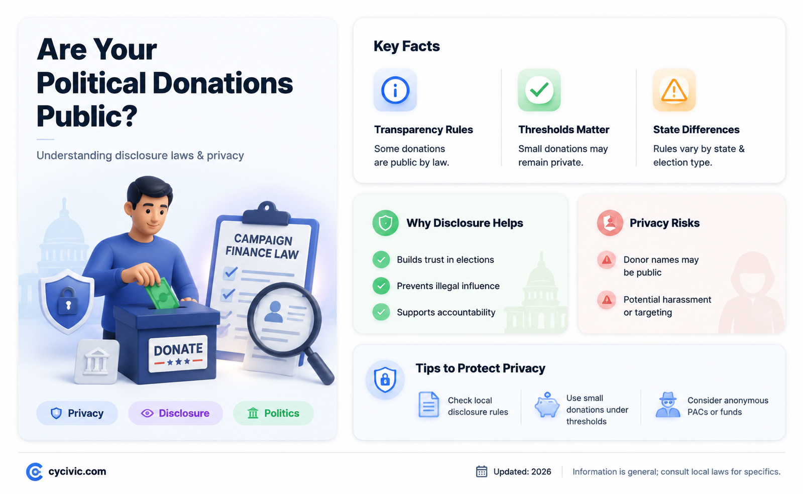 are my political donations public