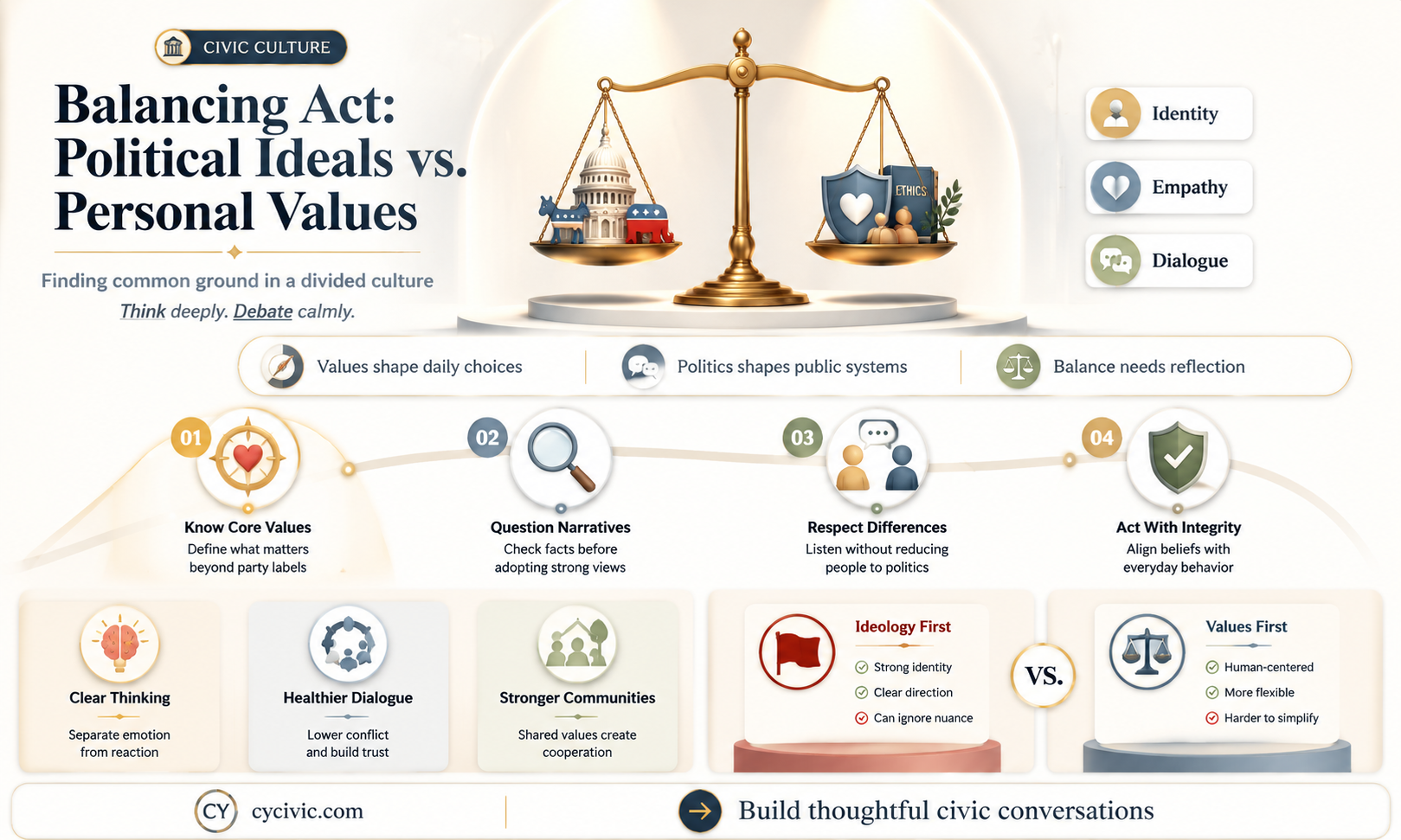 are political issues or ideas more important than personal values