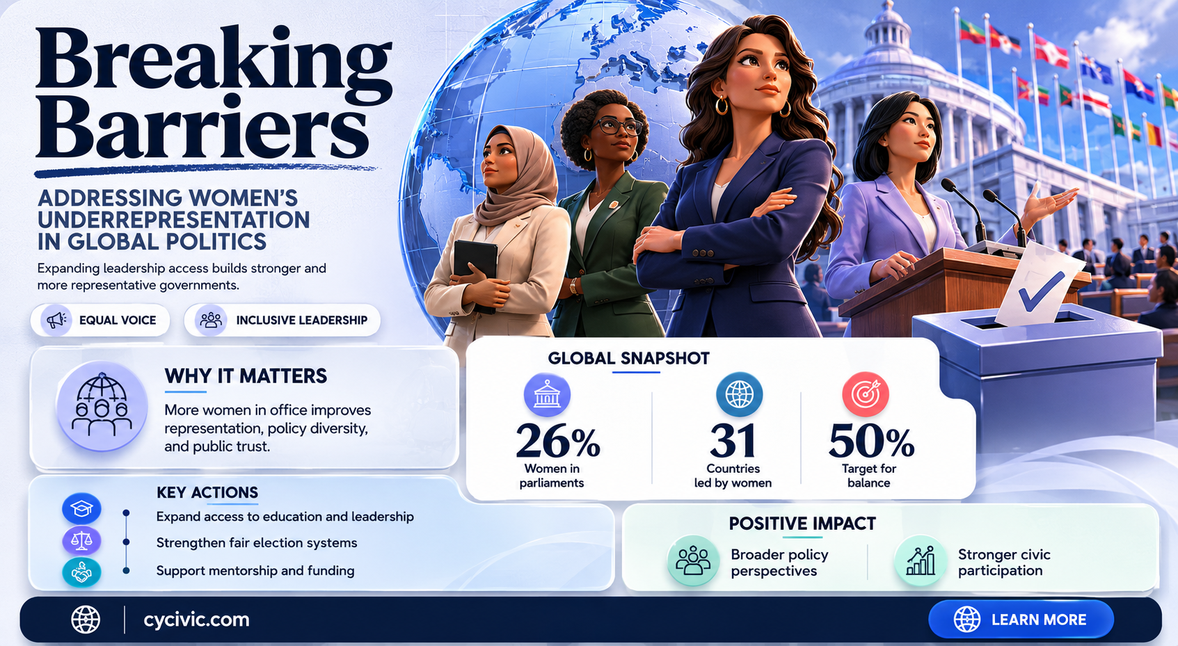 are women underrepresented in politics