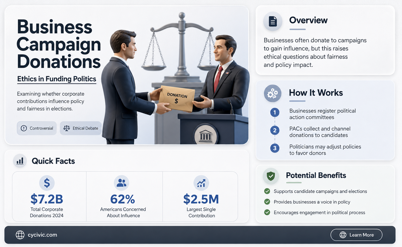 can a business contribute to a local political campaign