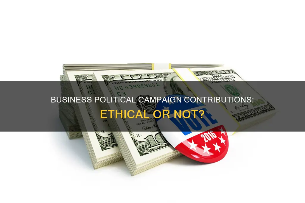 can a business contribute to a local political campaign