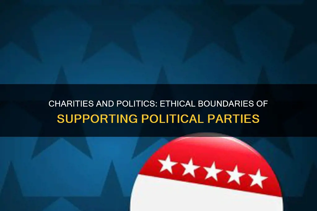 can a charity support a political party
