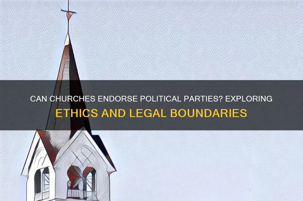 can a church support a political party