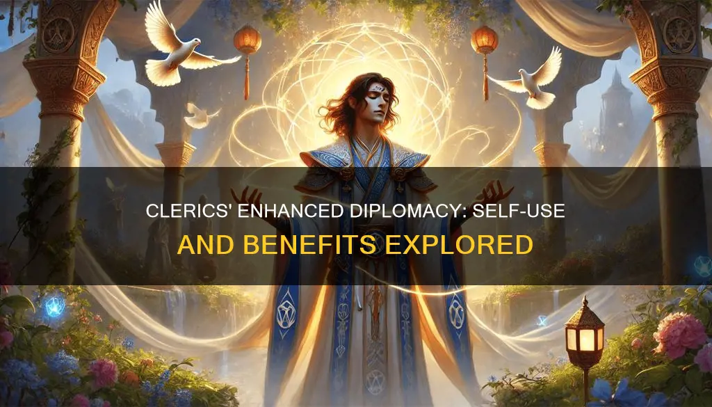 can a cleric use enhanced diplomacy on themself