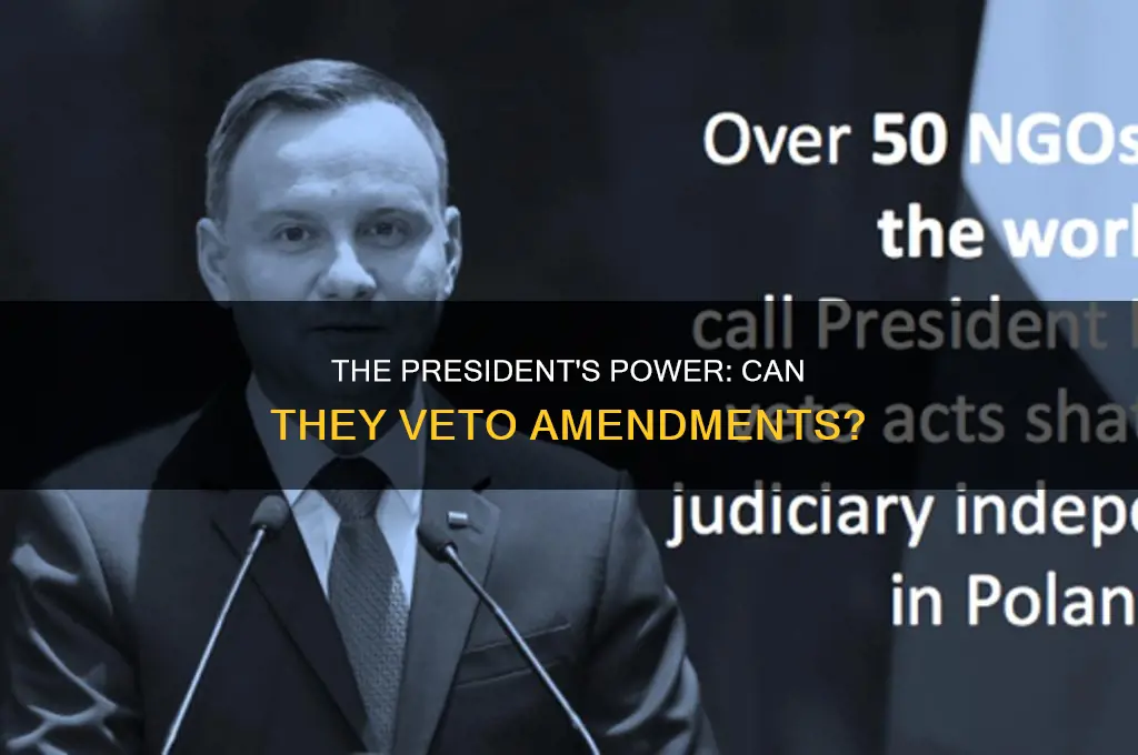 can a constitutional amendment be vetoed by president