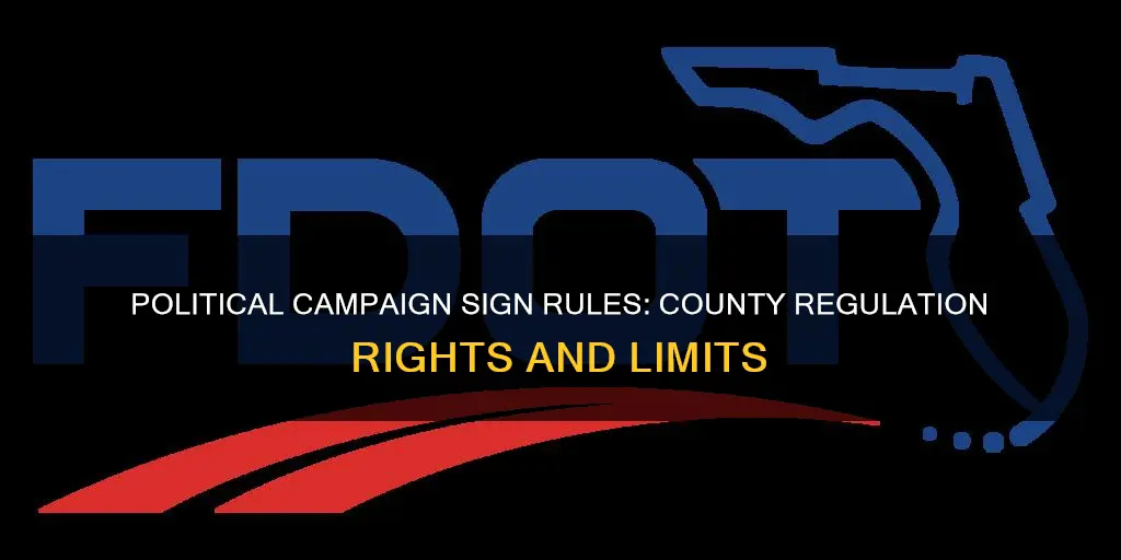 can a county regulate the number of political campaign signs