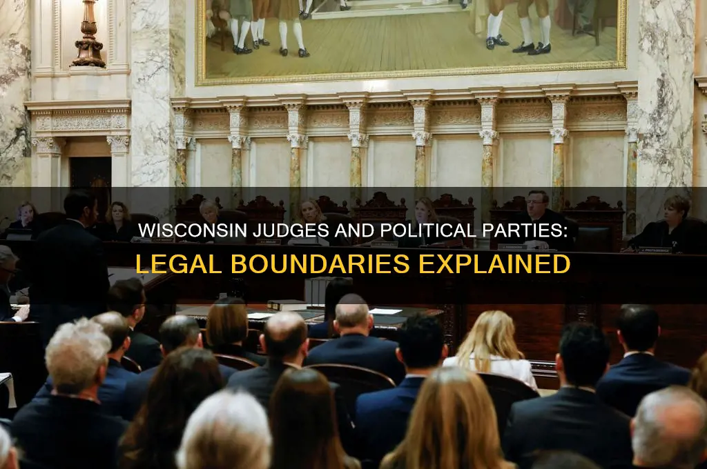 can a judge in wisconsin belong to a political party
