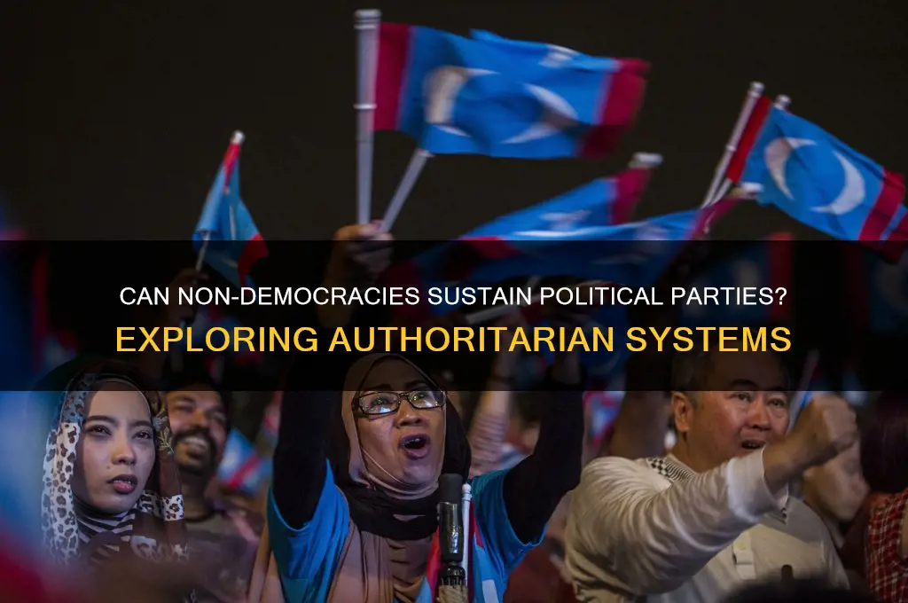 can a no democracy have a political party