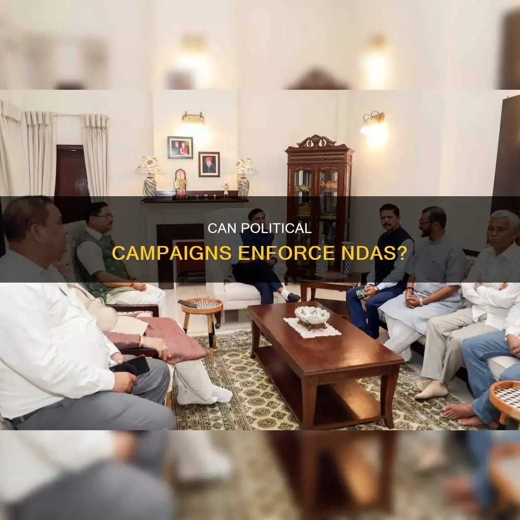 can a nondisclosure agreement be enforced by a political campaign