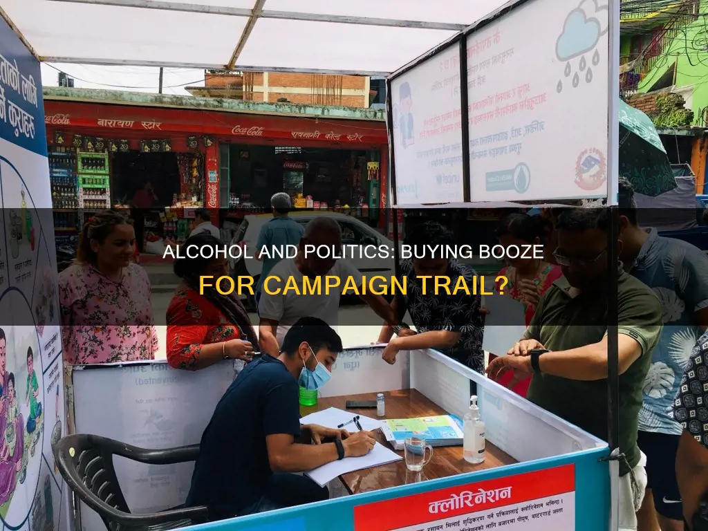 can a political campaign buy alcohol