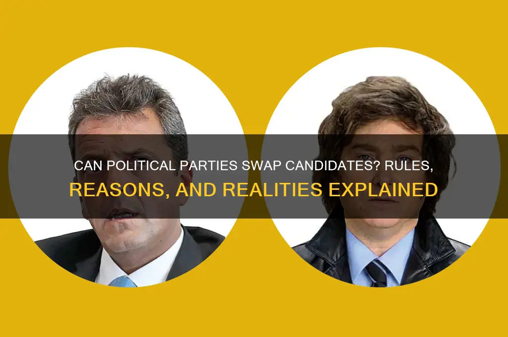 can a political party change candidates
