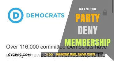 Can Political Parties Legally Deny Membership? Exploring Rights and Restrictions