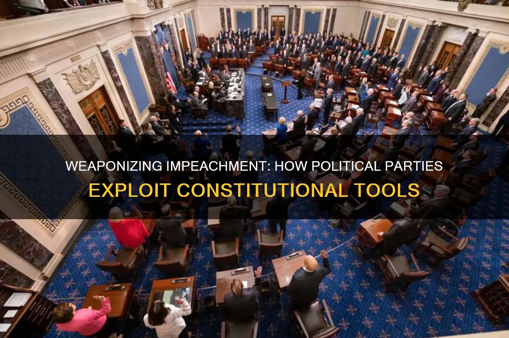 can a political party weaponize impeachment