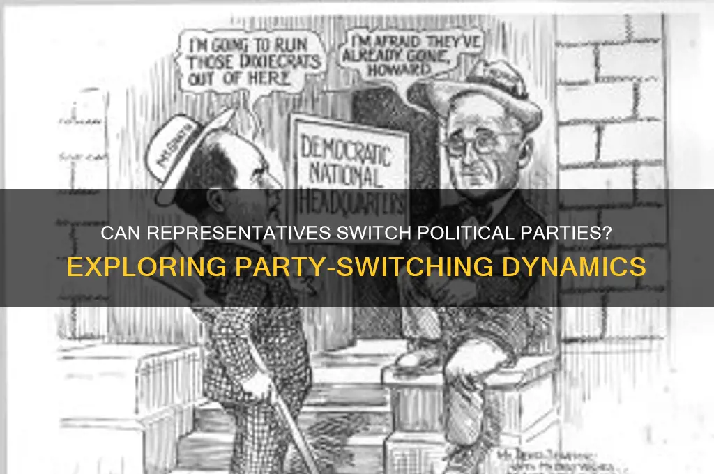 can a representative switch political parties