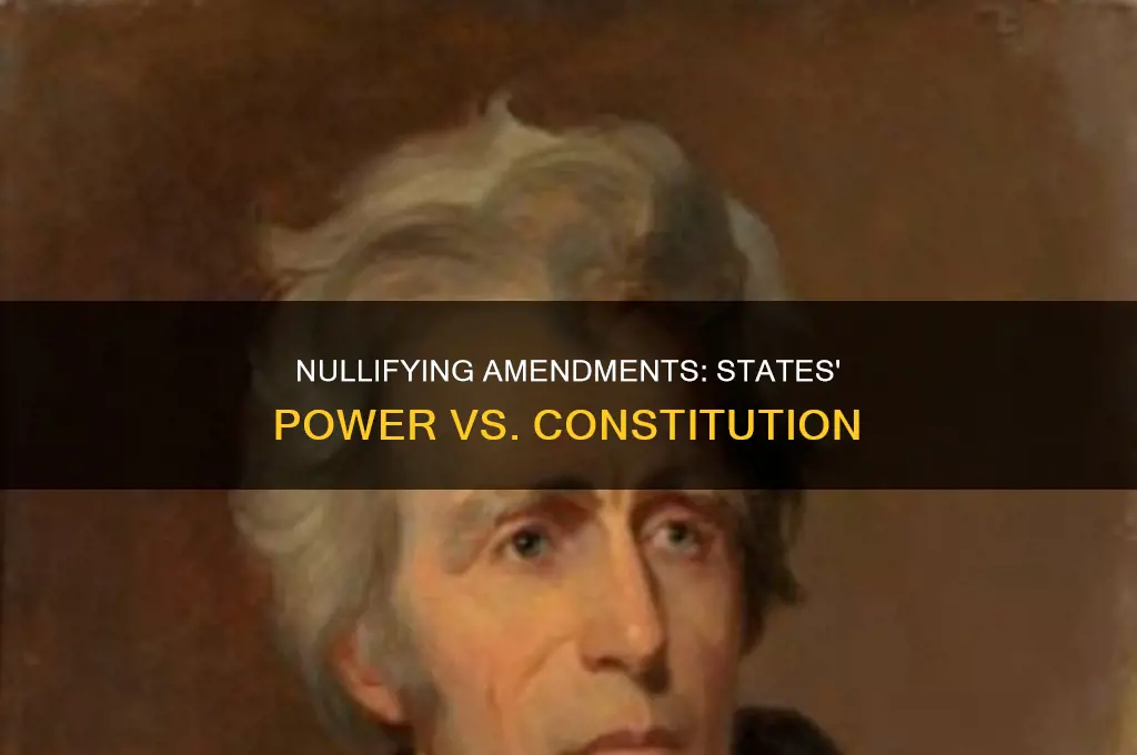 can a state nullify an amendment to the constitution