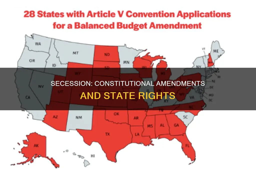 can a state secede through a constitutional amendment