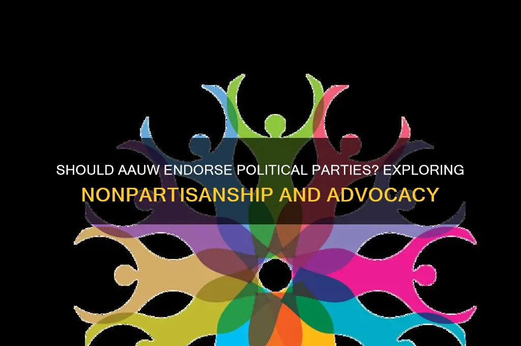 can aauw endorse political parties