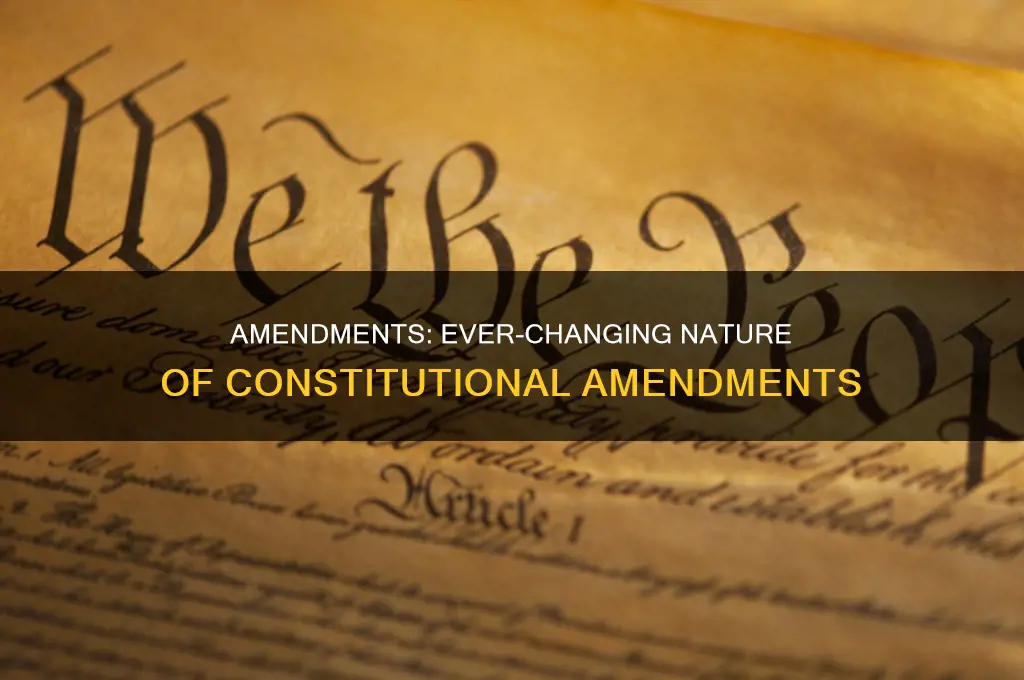 can amendments be changed