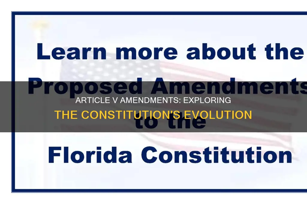 can article v of the constitution be amended