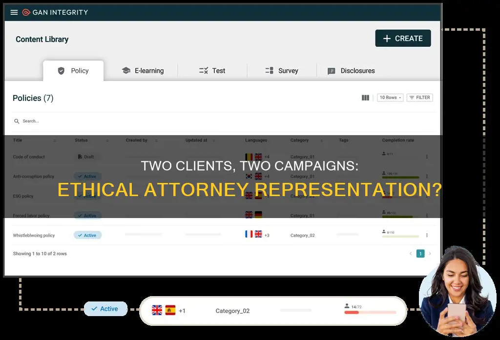 can attorney represent two people from seperate political campaigns