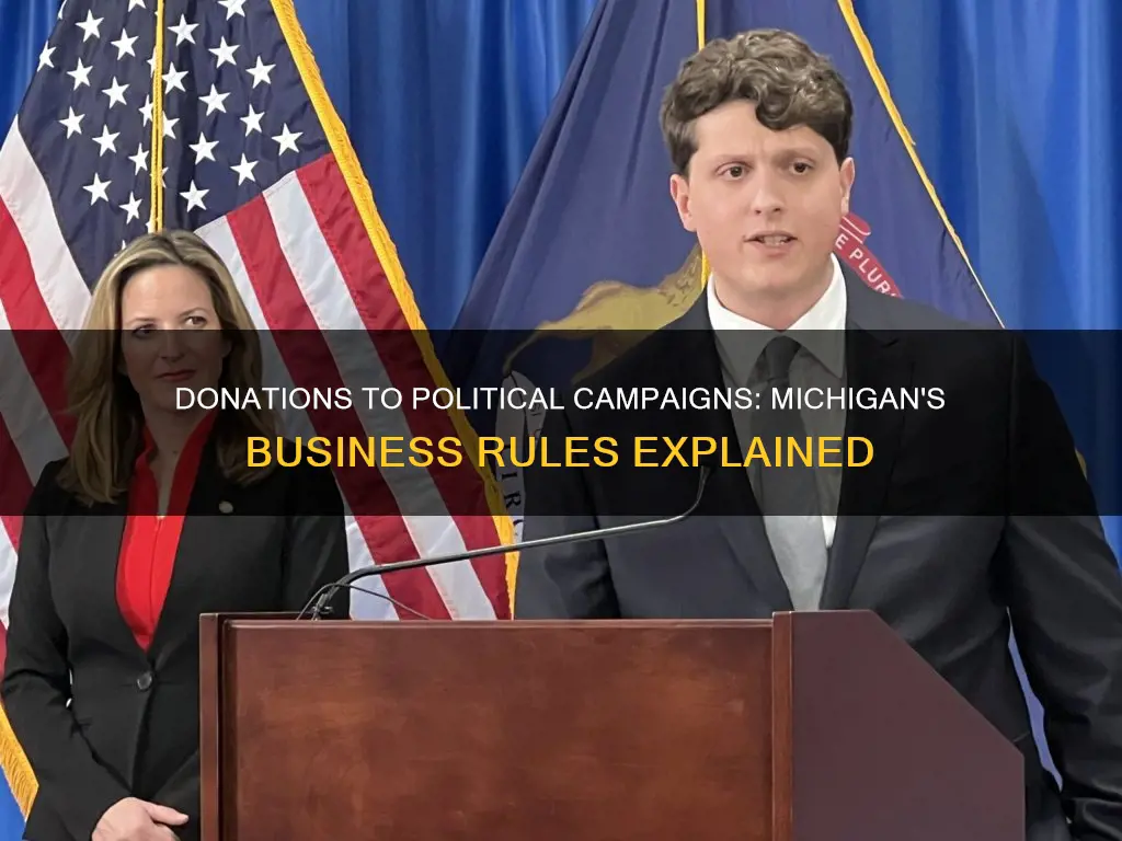 can businesses donate to political campaigns in michigan