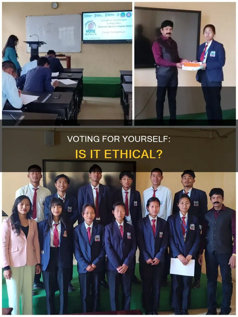 can candidates vote for themselves