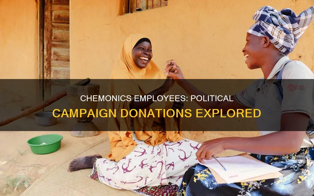 can chemonics employees donate to political campaigns